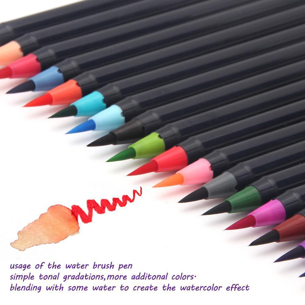 Фломастеры 6цв Yalong 7+1 Water color pen