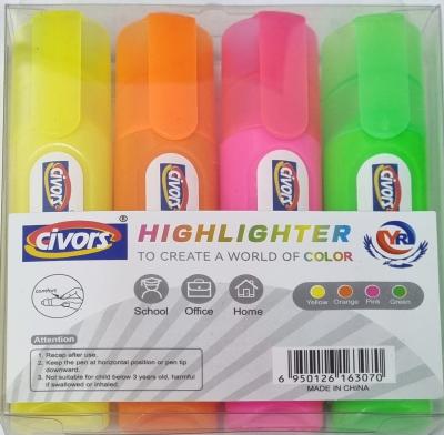 Набор текстовыделителей Civors highlighter  YR, 4шт