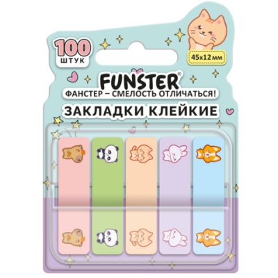 Закладки клейкие Z-сложения FUNSTER, 116702
