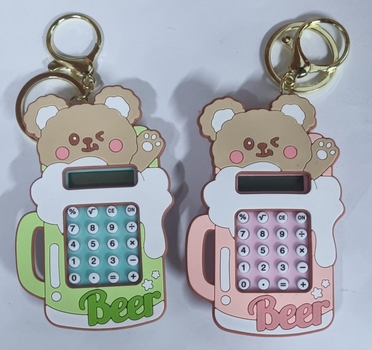 Мини-калькулятор брелок Bear, с игрушкой лабиринт