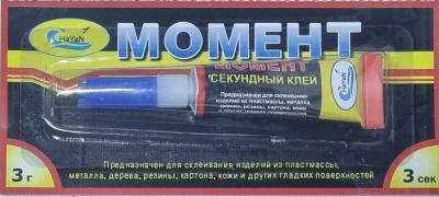 Клей секундный МОМЕНТ 3г, 3сек