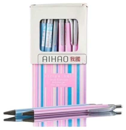 Ручка шариковая Aihao 567С, 0,5мм, синяя