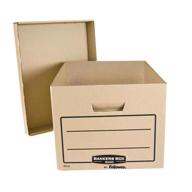 Короб архивный Fellowes FS-00101 "Bankers Box Basic" 325*260*420, гофрокартон, крафт