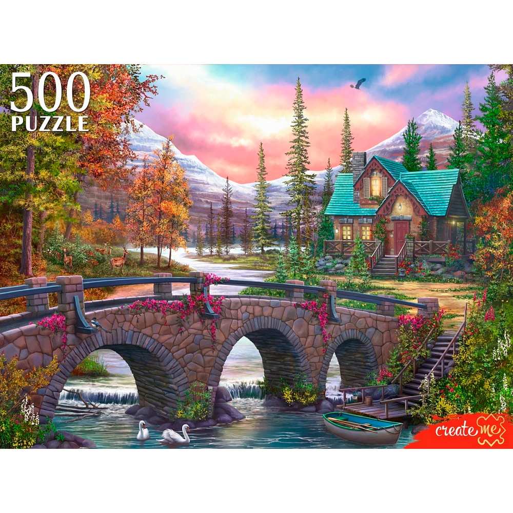 Puz  500д. РыжийКот Волшебный домик в горах (Х500-6629)