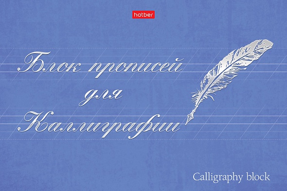 Тетрадь А5 48л на скобе -Для каллиграфии и леттеринга. Искусство писать- мат. лам. 