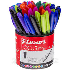 Ручка шариковая Luxor "Focus Icy" черная, 1,0мм