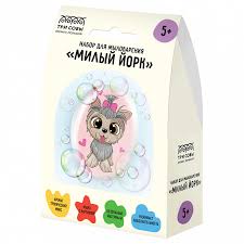 Набор для мыловарения ТРИ СОВЫ "Милый Йорк", 1 мыло с картинкой, картонная коробка