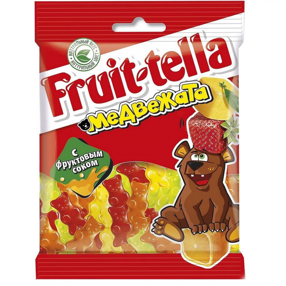 Жевательный мармелад Fruittella "Медвежата", 70г, пакет, европодвес 8250135
