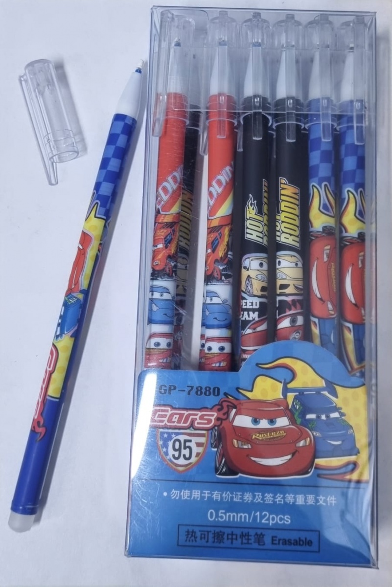 Ручка гелевая стираемая Erasable GP-7880 синяя, 0,5мм, корпус ассорти