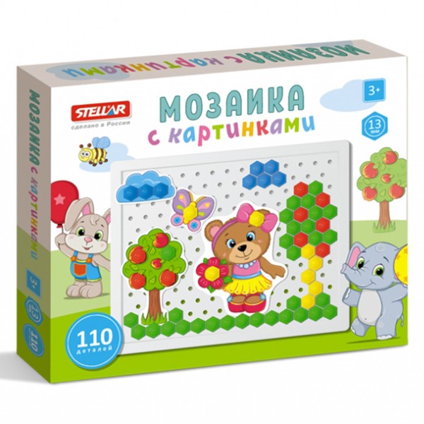 Мозаика с картинками 13мм 110дет. Стеллар 01082 /20/