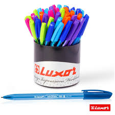 Ручка шариковая Luxor "InkGlide 100 Icy" синяя, 0,5мм, трехгран.