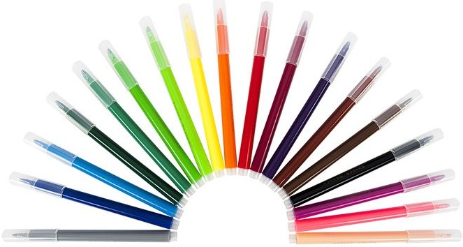 Фломастеры 18 цветов Water Color Pen Трехгранные