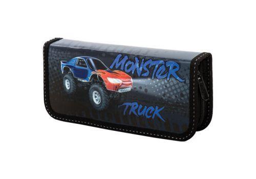 Пенал Пифагор 1 отделение, ламированный картон 19*9 см "Monster Truck" 229192