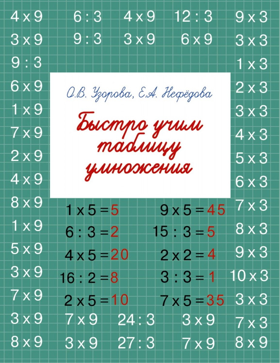 БыстроеОбучение Быстро учим таблицу умножения (Узорова О.В.)