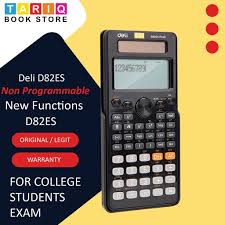 Калькулятор научный DELI ED82ES, 10+2 разрядов, 252 функции, +, черный