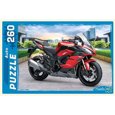 ИГР.ПАЗ.0260.РыжийКот.Крутой мотоцикл.330*240мм.к/у.