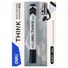 Маркер для доски DELI "Think" EU00120, черный