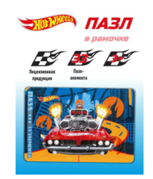 PuzРамка(Эгмонт) 33д. Hot Wheels
