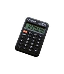 Калькулятор карманный Citizen LC-110NR, 8 разрядов, питание от батарейки, 58*88*11мм, черный