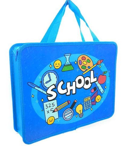 Папка пластик,с ручками А4 ПЧЕЛКА ПМ-А4-26 "School" д/тетрадей