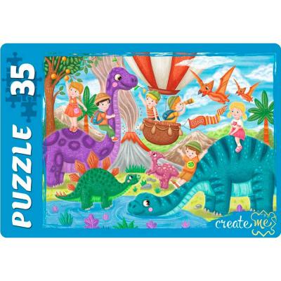 Puz-maxi 35д. РыжийКот[уменьш.коробка] Мир динозавров (ПУ35-9482)