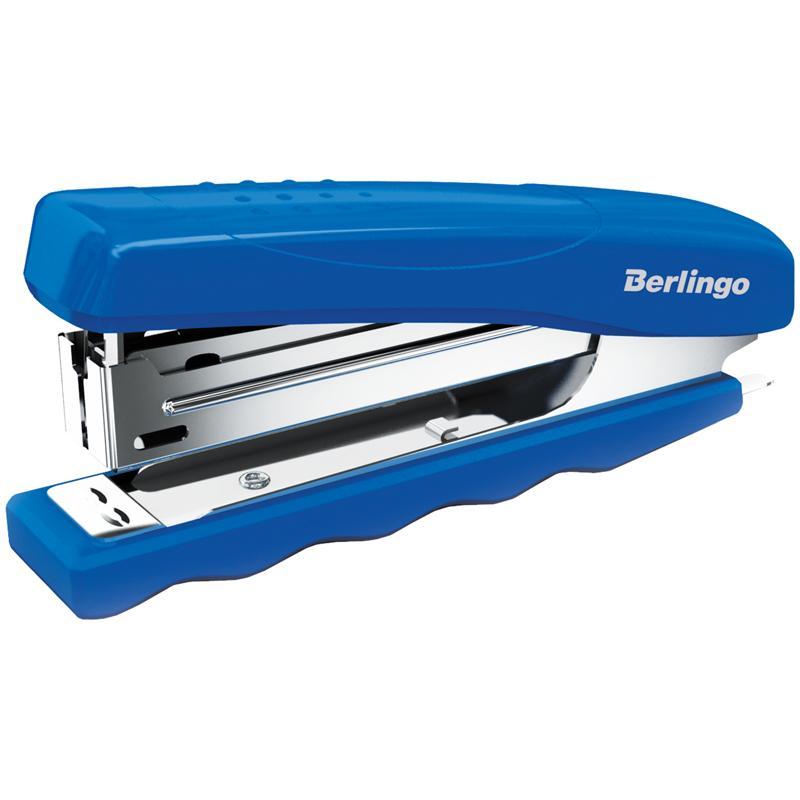 Степлер №10 Berlingo "Comfort" до 16л., пластиковый корпус, синий DSn_16261