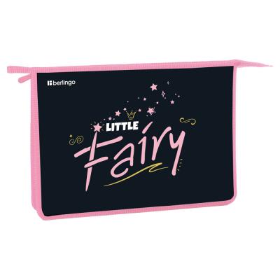 Папка для тетрадей 1 отделение, А4 Berlingo "Little fairy", 340*245*40мм, пластик, на молнии
