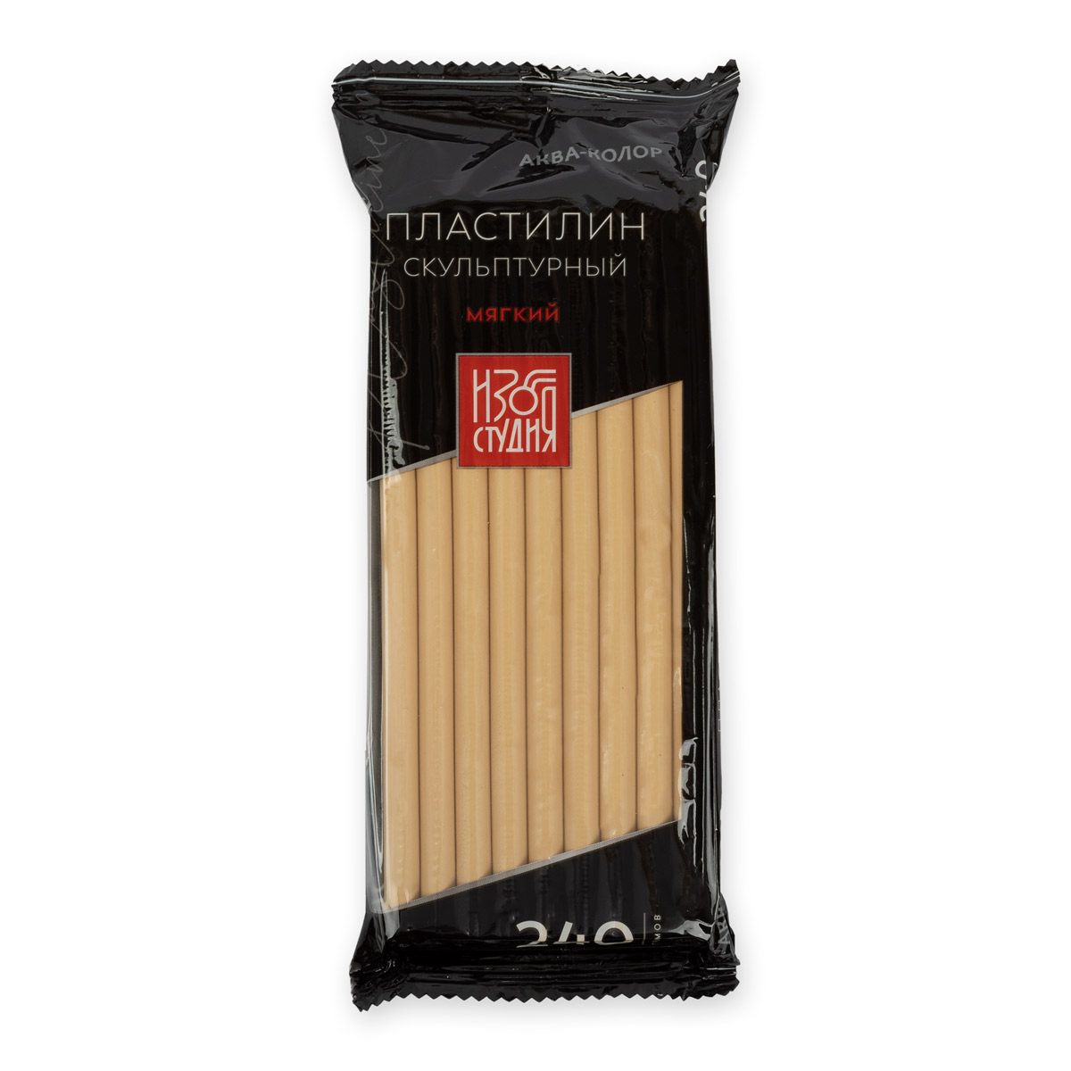 Пластилин 240г №7 телесный мягкий скульптурный "Изостудия", Аква-колор/IZO-SP-240 №7 (5)