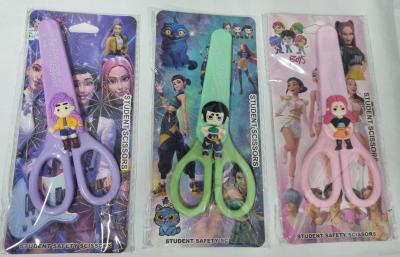 Ножницы деские с чехлом для лезвий 14см Cartoon scissors