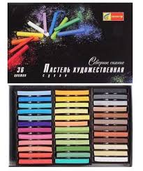 Пастель художественная Спектр "Северное Сияние", 36 цветов, картон. упак.