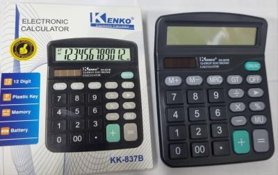 Калькулятор Kenko KK-837B, 12разрядный, черный