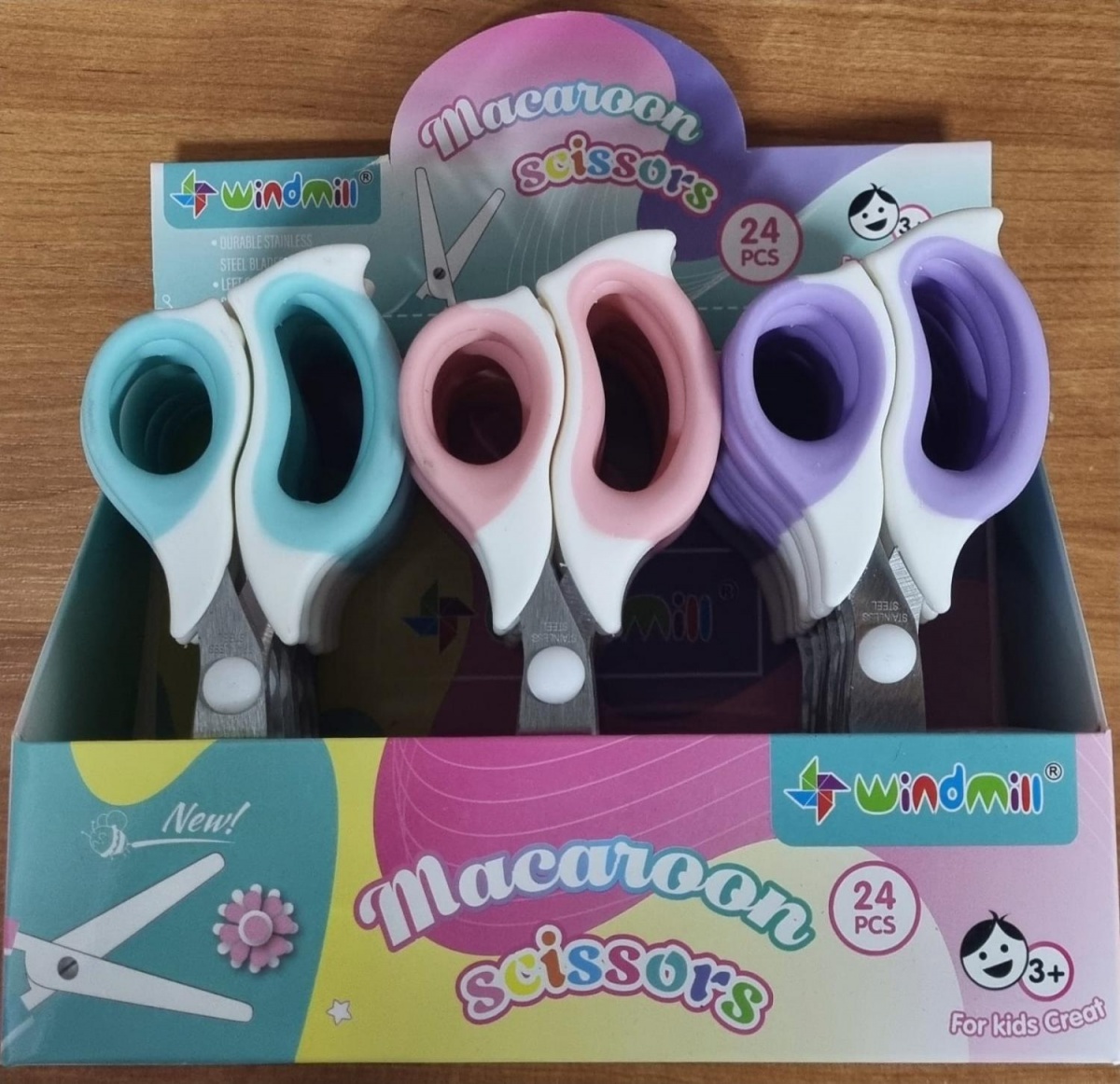 Ножницы детские Windmill Macaroon scissors №8205, 3+