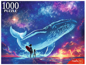Puz 1000д. РыжийКот Серферы и кит (П1000-0509)