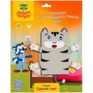 Игрушка из бумажного пакета «Кот»