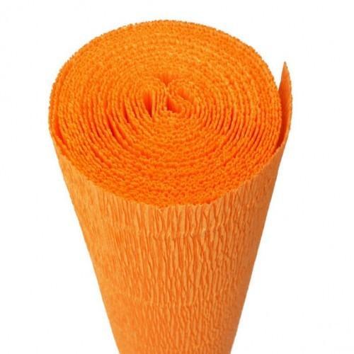 Креппированная бумага  50 см*250см,180г/м.в цвете Bartotecnika Rossi оранж