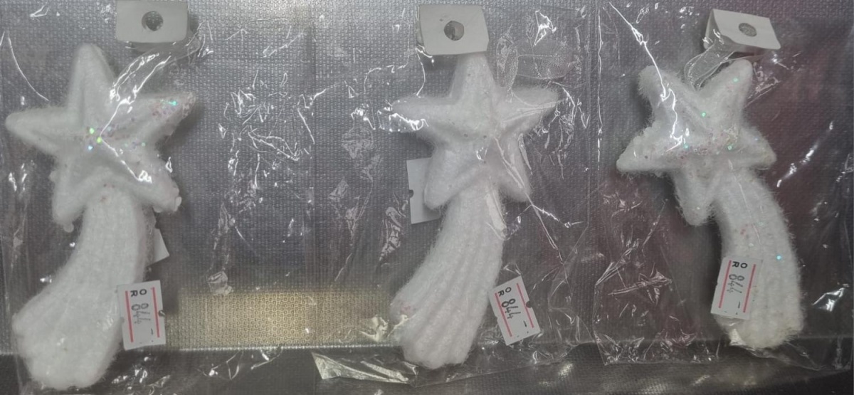Елочная игрушка из пенопласта 