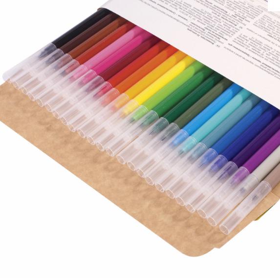 Фломастеры однасторонние 60 цветов Watercolor Brush Pen 6778-60