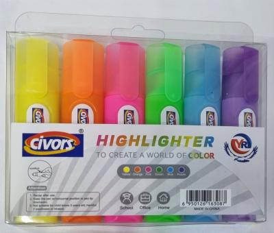 Набор текстовыделителей Civors highlighter  YR, 6шт