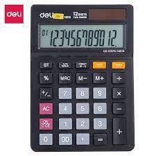 Калькулятор настольный DELI "M01320" 12 разрядный, 149х104х26,6 мм, черный