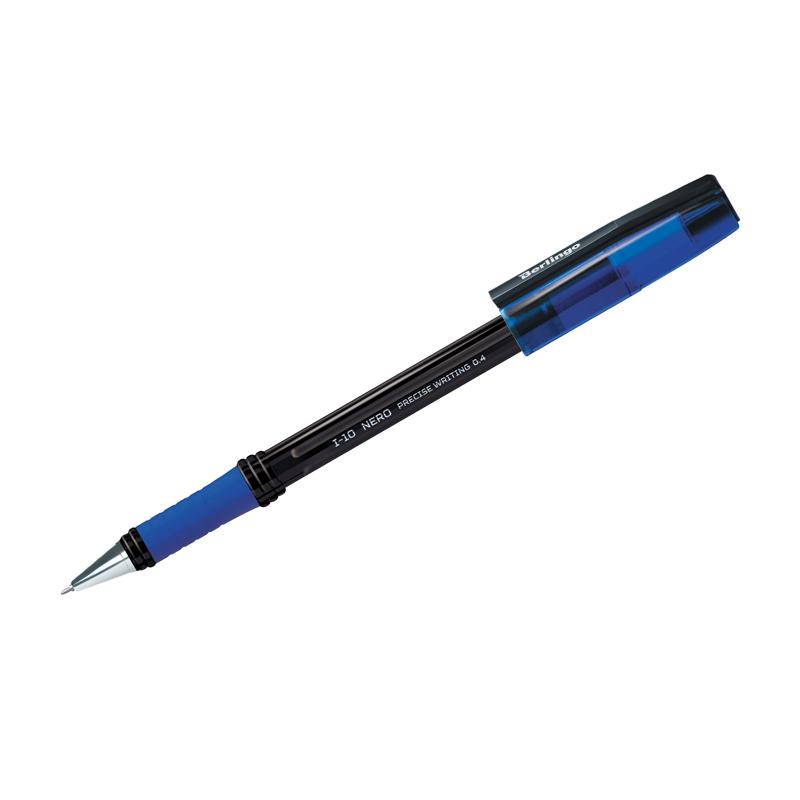 Ручка шариковая Berlingo I-10 Nero 0,4мм синяя 40020