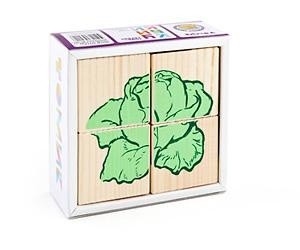 Кубики  Деревянные Томик 4 кубиков3+Ассорти