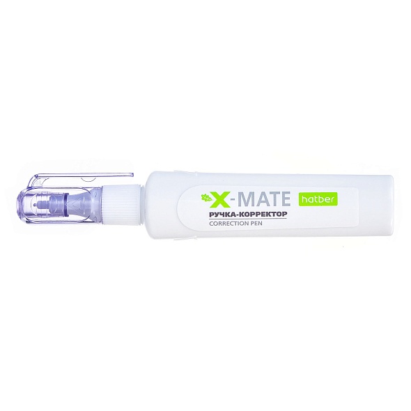 Ручка-корректор Х-Мэйт 6ml с гибрид.наконечником с колпачком и клипом в картонной Дисплей-витрине