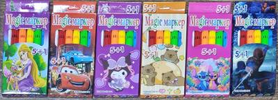 Фломастеры Magic маркер №129, 5+1