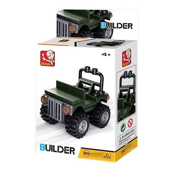 Конструктор Builder 38-0597B Джип в коробке