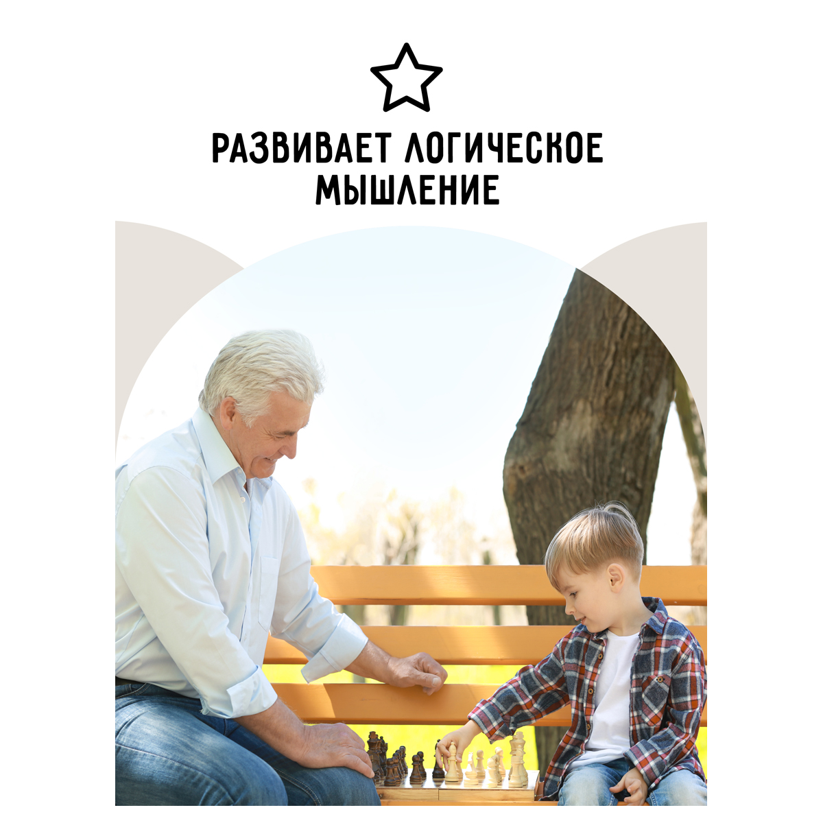 Шашки ТРИ СОВЫ деревянные с деревянной доской 29*29см