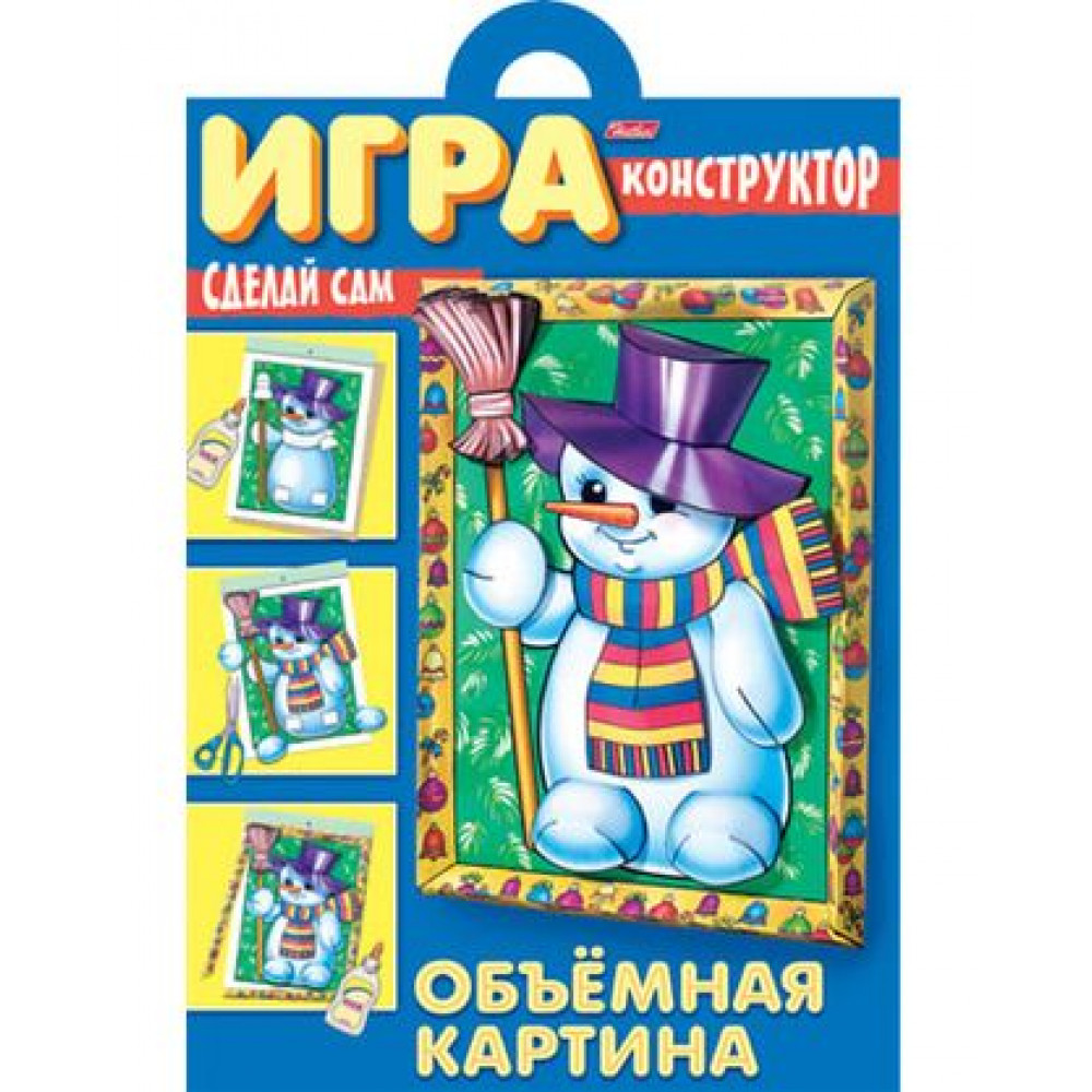 Аппликации (Хатбер) Игра-конструкторОбъемная Картина на гребне Ассорти
