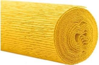 Креппированная бумага  50 см*250см,180г/м.в цвете Bartotecnika Rossi желтый