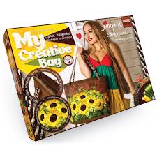 Сумка вышитая лентами и гладью Подсолнухи Danko Toys Me Creative Bad 
