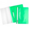 Папка-скоросшиватель пластик. верх прозр Хатбер зеленая