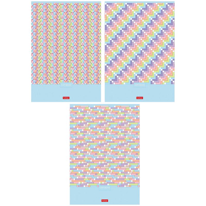 Тетрадь "Hatber", 80л, А4, клетка, на скобе, серия "Pattern Collection"